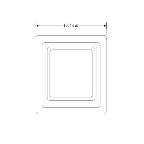 Lampara Cubo Sobreponer 12W 3K Blanco Cálido Para Exterior - Wattko